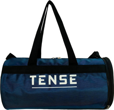Tense Water resistant premium quality sports Gym bag with separate shoe compartment(Blue, Kit Bag)