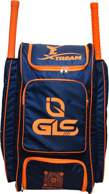 GLS XTREME DUFFLE CRICKET KIT BAG WITH TWO BAT AND SHOE COMPARTMENT(Blue, Backpack)