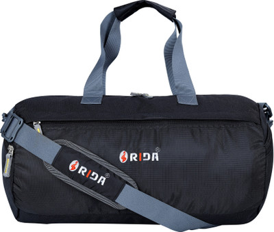 RIDA Outdoor Waterproof Nylon Sports Gym Bags With Shoe Compartment Men & Women Fitness(Black, Sling Bag)