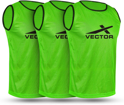 VECTOR X VX-BIBS Pack of 3 Large Football, Hockey Bib(Green)