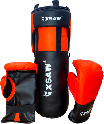 XSAW Punch Filled Kids Boxing Set Suitable For (4 To 12 Years) Children Boxing Kit Boxing Gloves(Multicolor)