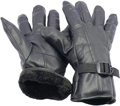 zaysoo Lather Driving Gloves Premium Comfort and Grip for an Unmatched Driving Riding Gloves(Black)
