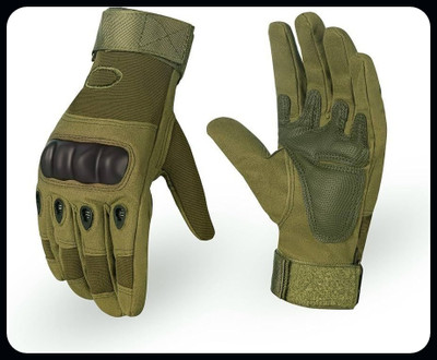 JAI SHRI Bike Riding Tactical Gloves for Motorbike_ Driving Gloves(Green)