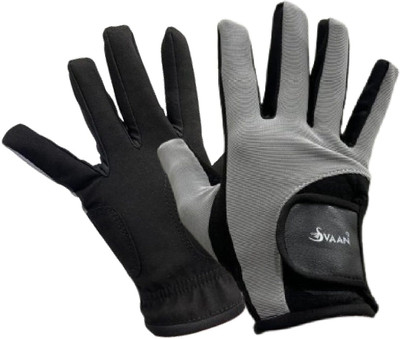 Svaan Cotton Cricket Batting Gloves Size Large Left And Right Batting Gloves(Black, Grey)