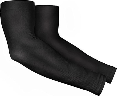Adnate Nylon, Cotton Arm Sleeve For Men & Women(Free, Black)