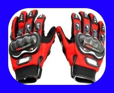 meenu arts New Premium Pro Biker Riding Gloves_460 Driving Gloves(Red, Black)