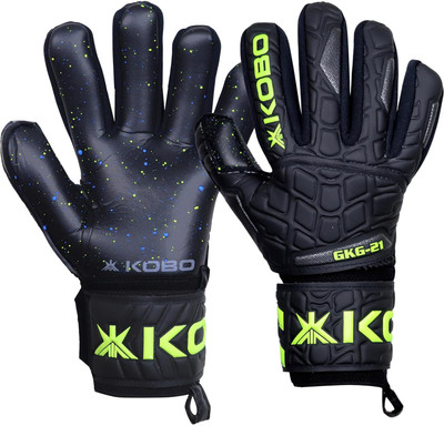 KOBO Football / Soccer Goal Keeper Professional Gloves (Size-8.5) Goalkeeping Gloves(Multicolor)
