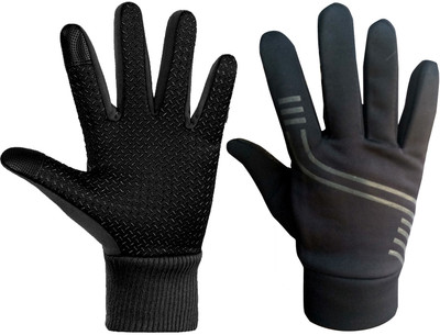 DreamPalace India Winter Outdoor Athletic Touch Screen Gloves Riding Gloves(Grey)