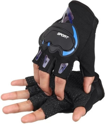 Zonkar Half Finger Bike Riding Glove Sports For Gym Motorcycle Army Shooting Riding Gloves(Black)