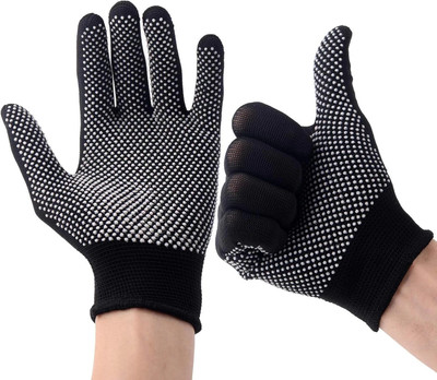 GJSHOP Breathable Anti-Slip Work Gloves for Sports, Adventure Batting Gloves(Black)