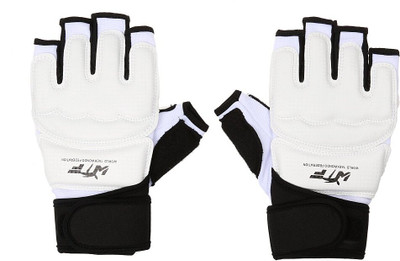 Maxxlite Kids Adult Half Finger Boxing Mitts Muay Thai Karate Punch Sandbag Gloves Boxing Gloves(White, Black)