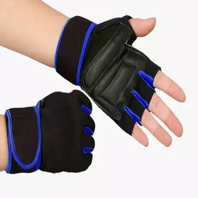 TRUE INDIAN Workout Gloves for Men and Women,Exercise Gloves for Weight Lifting,Cycling,Gym Gym & Fitness Gloves(Blue)