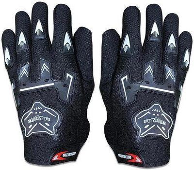 meenu arts Premium Pro Biker Riding Gloves_591 Riding Gloves(Black)