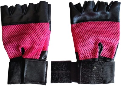 raman R124 Gym & Fitness Gloves(Pink)