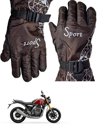 aksmit Hiking/Cycling Glove Riding Gloves(Brown)