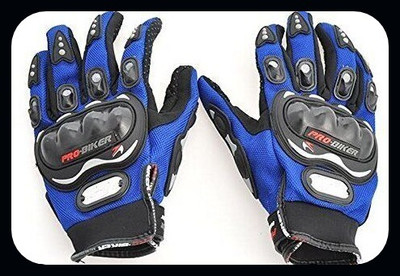 JAI SHRI Bike Riding Full Finger Gloves Hand Gloves for Motorcycle, Motorbike_ Driving Gloves(Blue)