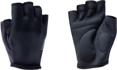 Schrodinger 60016 Triban Unisex Bicycle Cycle Half Finger Gloves Small S Padded Cycling Gloves(Black)