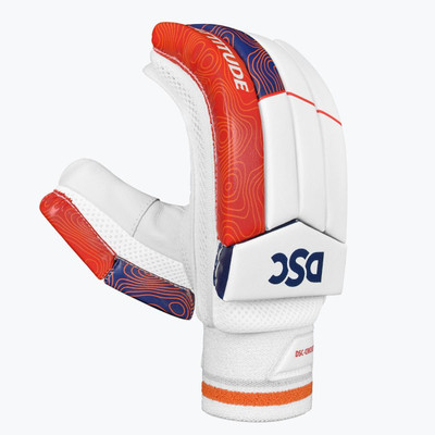 DSC Attitude Right-Handed Cricket Players-Boys Batting Gloves(Red/Blue/White)