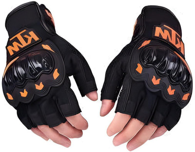 RXP BIKE RIDING RIDER GLOVES HALF FINGERED MOTORCYCLE BIKE WITH HARD RACING Riding Gloves(Black)