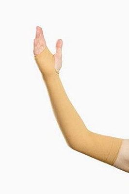 RBSOCK Nylon Arm Sleeve For Boys(Free, Beige)