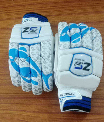 zenac sports FISHPRO Batting Gloves(white & BLUE)