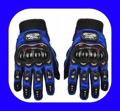 meenu arts New Premium Pro Biker Riding Gloves_201 Driving Gloves(Blue, Black)