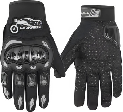 AutoPowerz Mobile Touch Riding Gloves Riding Gloves(White Logo)