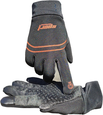 DreamPalace India Waterproof Gloves Fleece Outdoor Sports Cycling Skiing Nonslip Winter Gloves Riding Gloves(Red)