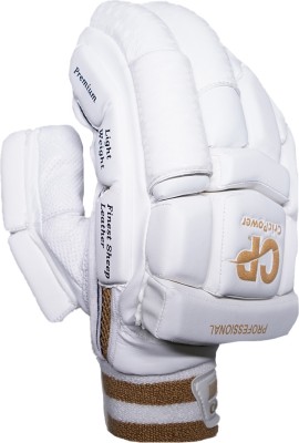 CricPower Professional Edition White Levlon Batting Gloves(White)