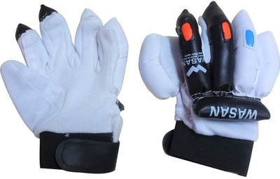 Wasan Crickcet Batting Gloves (5-8 years) Batting Gloves(White, Black)