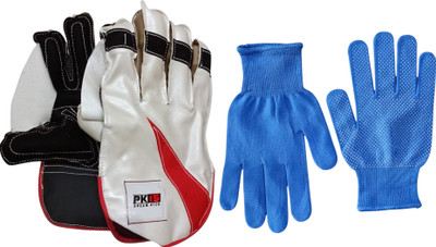 Garg Enterprises Blue Inner Combo Wicket Keeping Gloves(Blue)