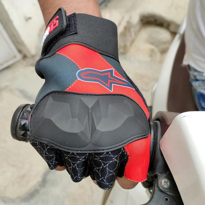 DreamPalace India Sport Riding Cycling Fitness Exercise Gym Gloves for Men Women Riding Gloves(Red)