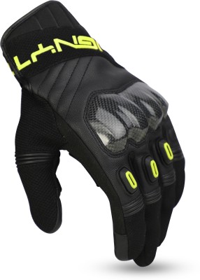 Ignyte Carbon Full Finger Bike Riding Gloves with Touch Screen Sensitivity Riding Gloves(Neon)