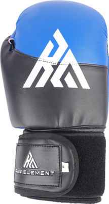 Raw Element Boxing Gloves, MMA, Muay Thai Thumb Support, Wrist Wrap & Grip Bar Unisex- 12oz Boxing Gloves(Blue)