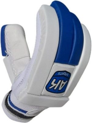 Aksports Armstrong batting gloves Mens (Right Hand) Batting Gloves(White, Blue)