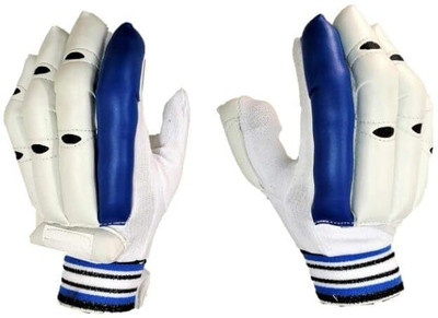 VKS Cricket Batting Right Hand Gloves Idol for Men Batting Gloves(BLUE AND WHITE)