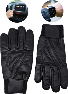 NV COLLECTION Modern Winter Gloves with Smart Touch Feature Riding Gloves(Black)