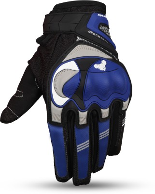 TUHI Full Finger Bike Riding Gloves with Touch Screen Sensitivity Riding Gloves Driving Gloves(Blue)