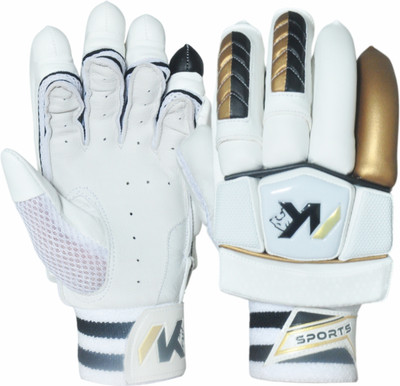 NKSPORTSMRT TEST BATTING GLOVES EDITON Batting Gloves(White, GOLDEN, Black)