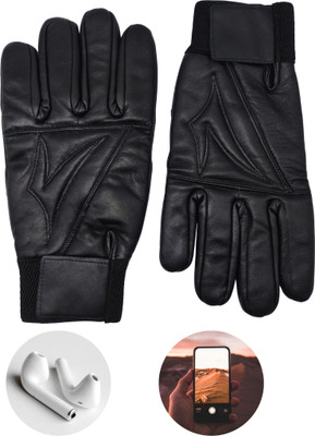 CTC CREATION Classic Touch Gloves for Men & Women This Winter Riding Gloves(Black)