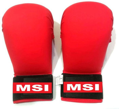 Monika Sports Karate Gloves for Protection and Comfort (10-13) YEARS OLD) Boxing Gloves(Red)