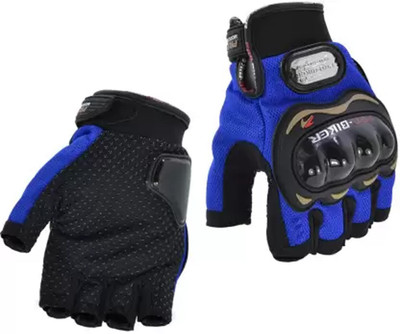 Probiker BREATHABLE RIDING HALF FINGER GLOVE FOR RIDERS/PLAYERS/BIKERS-0968 Riding Gloves(Blue)