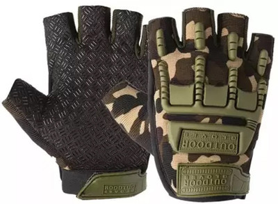 aksmit SUPERIOR QUALITY BIKE RACING GLOVE M Size Riding Gloves(Army Green)