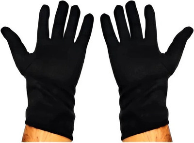 LEVOT Sun Protection Summer Cotton Cricket Riding Hand Gloves for Men & Women Riding Gloves(Black)
