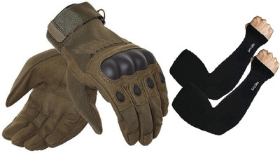 MELZRON Motor Bike Driving Winter Gloves for Men Riding Gloves(Green)