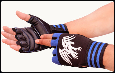 JAI SHRI Blue Sport Gloves For Men & Women(G-V-77 )_ Riding Gloves(Blue)