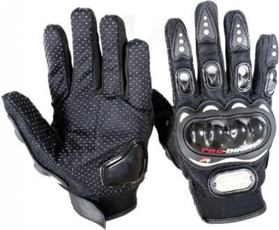 meenu arts Premium Pro Biker Riding Gloves_618 Driving Gloves(Black)