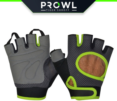 PROWL STORM Gym & Fitness Gloves(Grey/Green)
