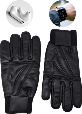 CTC CREATION Thermal Touch Gloves with Sleek Winter Look Riding Gloves(Black)