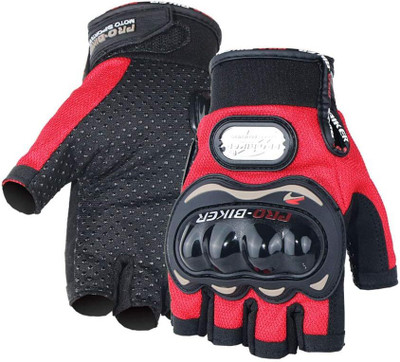 DreamPalace India Cycling Gloves for Men, Bike Riders Gloves Cycling Gloves(Red)